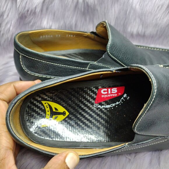 Michael Toschi CIS Equipped Carbonlite Leather Loafers Shoes Mens Size 11 Black - Picture 7 of 8